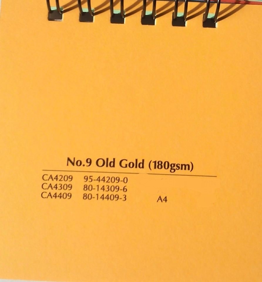 Giấy màu vàng đậm A4 dày 180gsm Old Gold Paper Malaysia, CA4409
