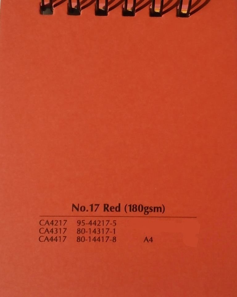 Giấy màu đỏ A4 dày 180gsm Red Malaysia, CA4417