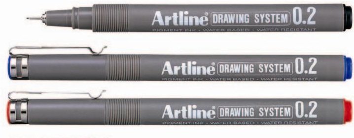 Bút vẽ kỹ thuật Artline EK-232 Drawing System Pen, 0.2mm