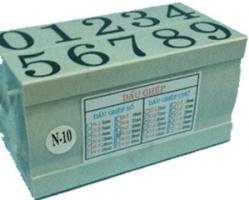 Dấu số ghép N-10 Multi Joint rubber stamp (Numbers)