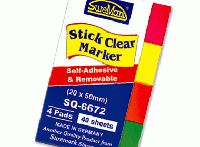 Miếng phân trang Suremark SQ-6672 Stick Index Marker