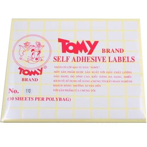 Nhãn dán Tomy số No.110 Self Adhesive Lables