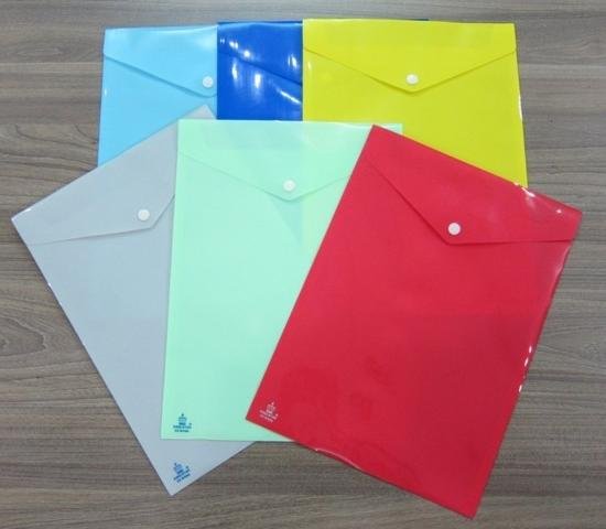 Bìa nhựa 1 nút nắp túi Plastic Bag, KS-W406A