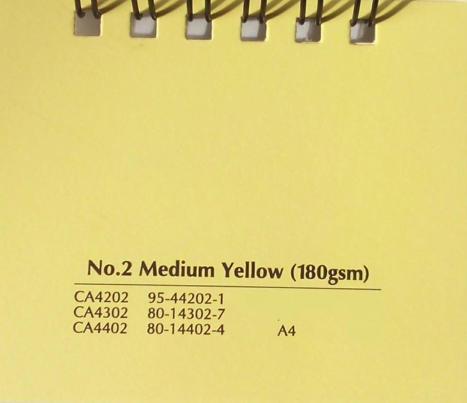 Giấy màu vàng tươi A4 dày 180gsm Medium Yellow Paper Malaysia, CA4402