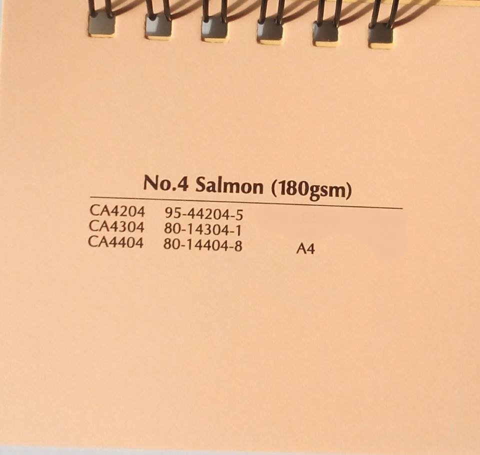 Giấy màu cam nhạt A4 dày 180gsm Salmon Paper Malaysia, CA4404