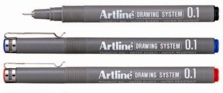 Artline EK231 Drawing System Pen 0.1 - Black