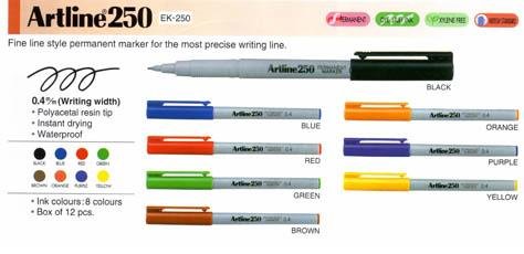 Bút thông dụng Artline EK-250 Permanent Marker nét 0,4mm