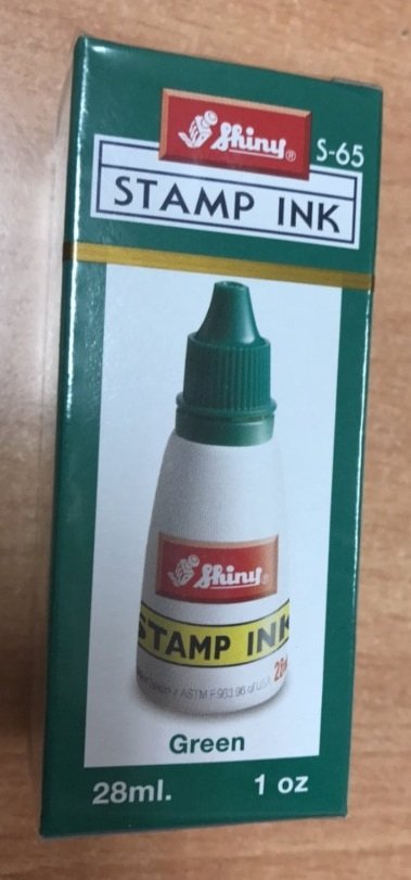 Mực dấu Shiny S-65 28ml màu xanh lá