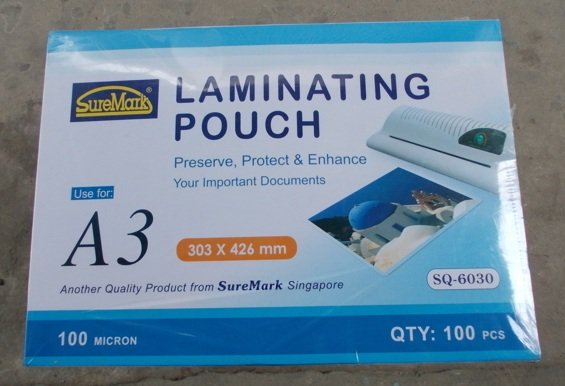 Nhựa ép Suremark SQ-6030 Laminating Pouch 100 Micron