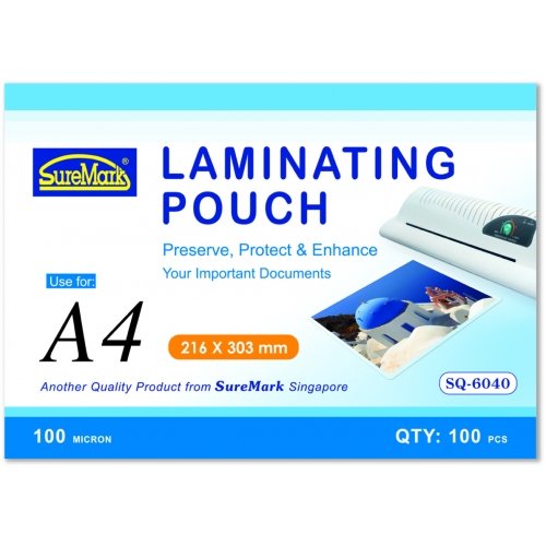 Bìa nhựa ép hình Suremark SQ-6040 Laminating Pouch