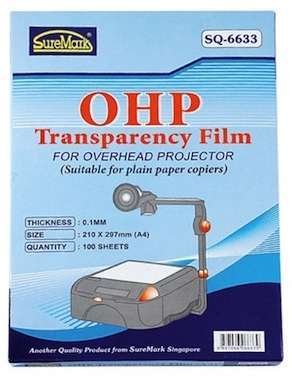 Film chiếu SureMark SQ-6633 OHP Transparency Film for Overhead Projector