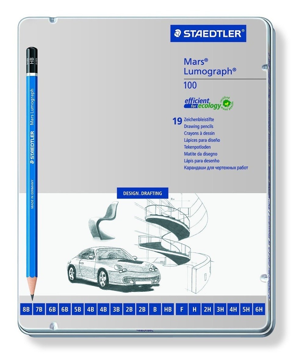 Bộ bút chì 16 độ đậm Staedtler Mars Lumograph 100 G19