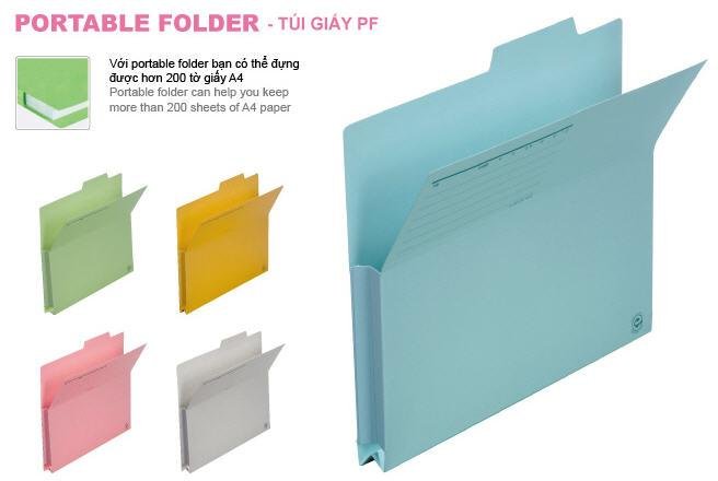 Túi giấy Plus PF A4E Portable Folder 061PF