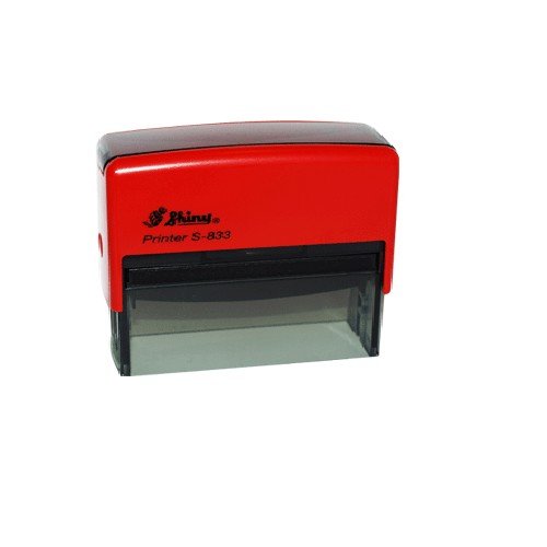 Dấu Shiny S-833 - Dấu tên, chức danh, công ty nhiều dòng dài Self-Inking Stamp