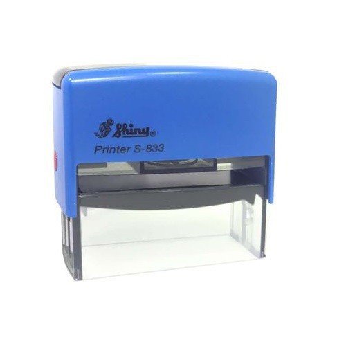 Dấu Shiny S-833 - Dấu tên, chức danh, công ty nhiều dòng dài Self-Inking Stamp