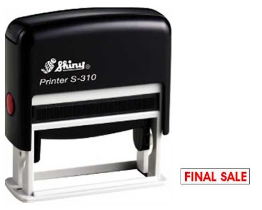 Dấu Shiny S-310 - Dấu tên, chức danh dài Self-Inking Stamp