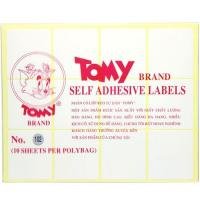 Nhãn dán Tomy số No.102 Self Adhesive Lables