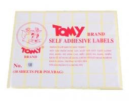 Nhãn dán Tomy số No.106 Self Adhesive Lables