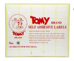 Nhãn dán Tomy số No.108 Self Adhesive Lables