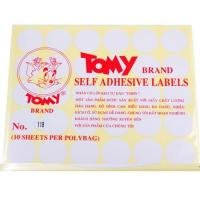 Nhãn decal Tomy số No.118 Self Adhesive Lables