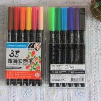 Bút cọ Simbalion 12 màu Brush Pen Calligraphy Color sets BP35-12