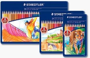 Bút chì 12 màu Staedtler hộp thiết Coloured Pencil 145 AM12