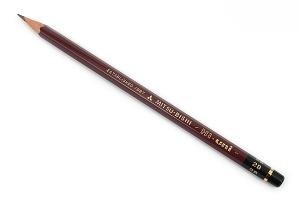 Bút chì gỗ Hi-Uni độ đậm 2B Mitsubishi Wooden Pencil grade 2B