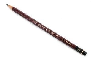 Bút chì gỗ Hi-Uni độ đậm 3B Mitsubishi Wooden Pencil grade 3B
