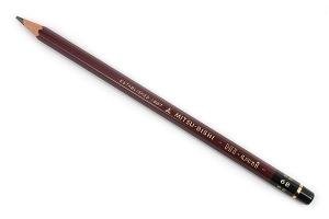 Bút chì gỗ Hi-Uni độ đậm 6B Mitsubishi Wooden Pencil grade 6B