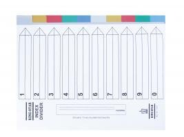 Phân trang nhựa King-Star 10 màu Index Divider