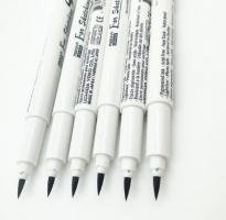 Bút Marvy 4600 màu Xám ngòi Brush Drawing Pen
