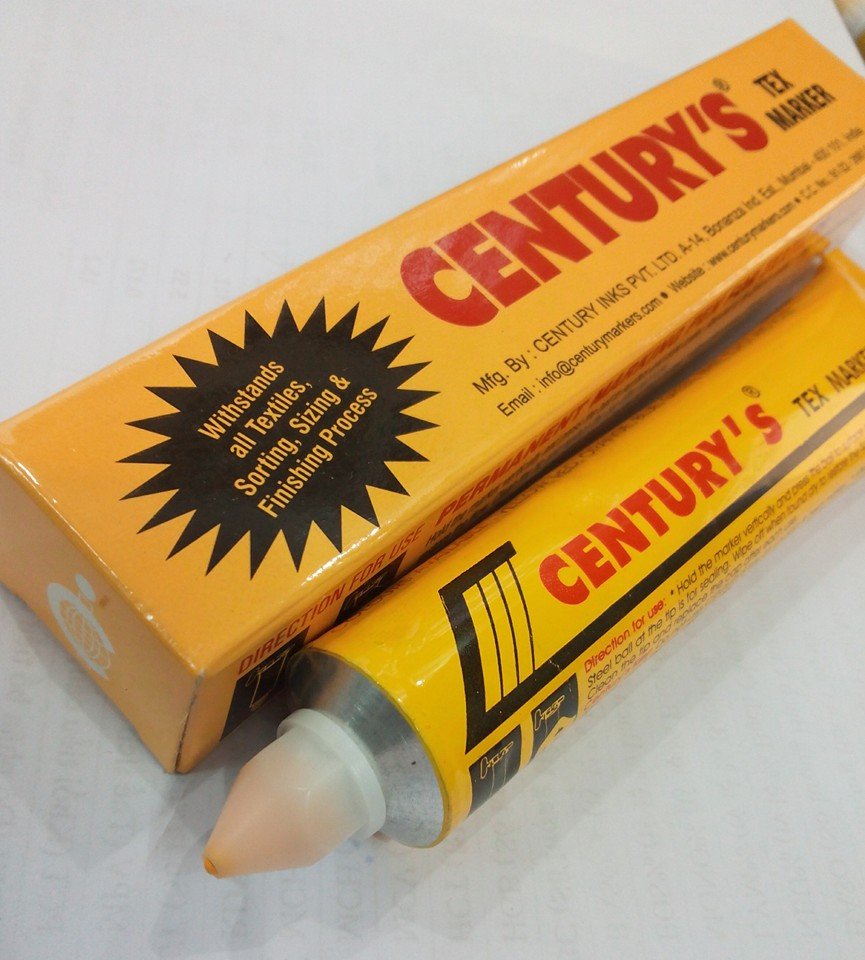 Century's Tex Marker bút đánh dấu lên vải không phai
